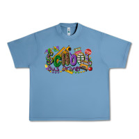 Pebble Blue school bus driver mardi gras Urban Heavy Tee - CowGirlArtShop