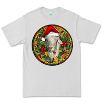 Dove Grey Christmas Goat Premium Tee - RanaPortraitStore