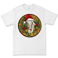 White Christmas Goat Premium Tee - RanaPortraitStore