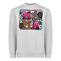 Heather Grey Racing leopard frame mama Mother's Day Heavyweight Sweatshirt - LillyAllenDesigns