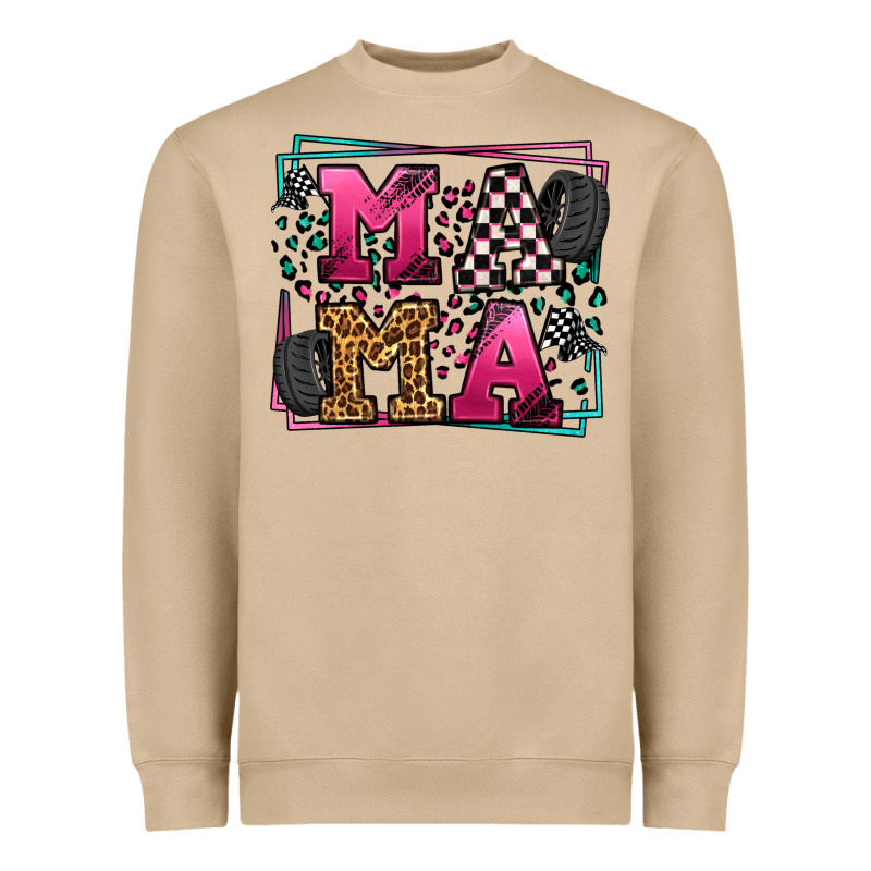 Racing Leopard Frame Mama Mother's Day Heavyweight Sweatshirt by LillyAllenDesigns | Teevron