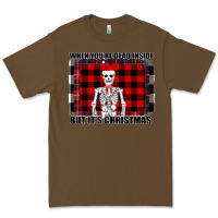 Cacao When You re Dead Inside But It Christmas Skeleton Premium Tee - Bettercallsaul