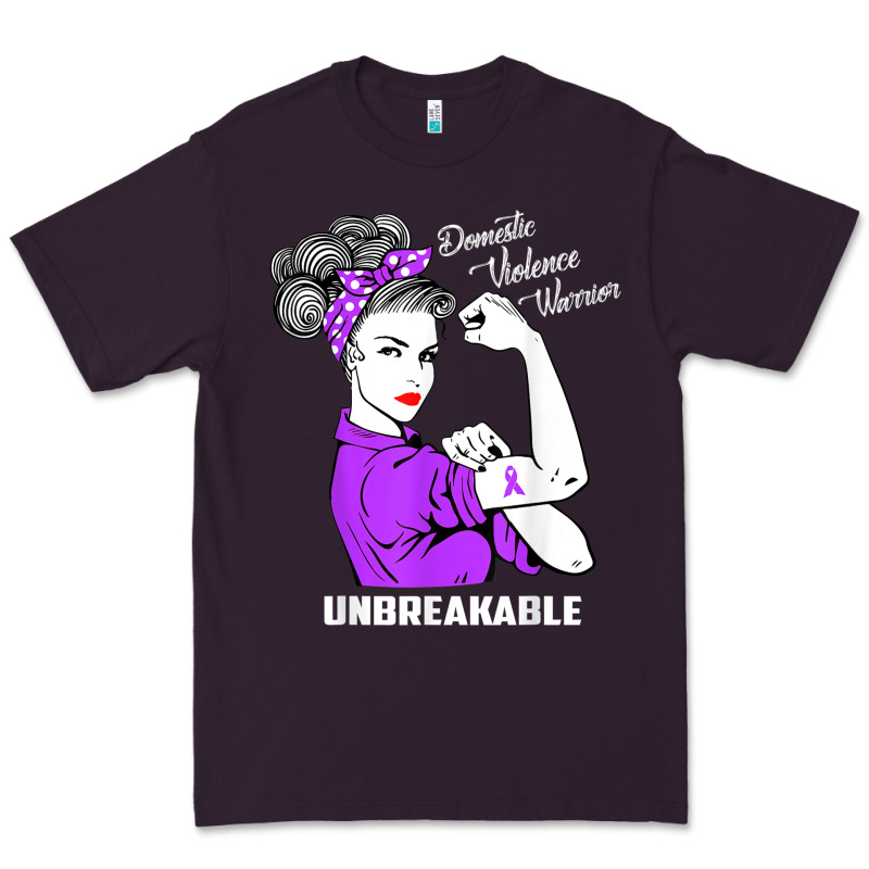 Domestic Violence Warrior Unbreakable Awareness Gift Premium Tee by minhPixels | Teevron