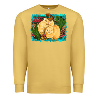 Antique Gold western cowboy chicks cactus coop animals  leopard serape turquoise Premium Sweatshirt - Artiststas