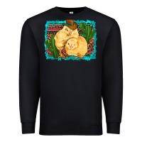 Black western cowboy chicks cactus coop animals  leopard serape turquoise Premium Sweatshirt - Artiststas