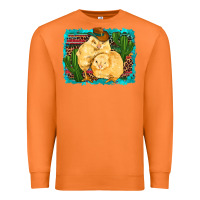 Carrot western cowboy chicks cactus coop animals  leopard serape turquoise Premium Sweatshirt - Artiststas