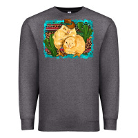 Charcoal Heather western cowboy chicks cactus coop animals  leopard serape turquoise Premium Sweatshirt - Artiststas