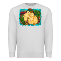 Dove Grey western cowboy chicks cactus coop animals  leopard serape turquoise Premium Sweatshirt - Artiststas