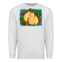 Oatmeal Heather western cowboy chicks cactus coop animals  leopard serape turquoise Premium Sweatshirt - Artiststas