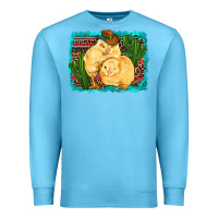 Ocean Blue western cowboy chicks cactus coop animals  leopard serape turquoise Premium Sweatshirt - Artiststas