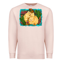 Pale Pink western cowboy chicks cactus coop animals  leopard serape turquoise Premium Sweatshirt - Artiststas