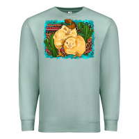 Seafoam western cowboy chicks cactus coop animals  leopard serape turquoise Premium Sweatshirt - Artiststas