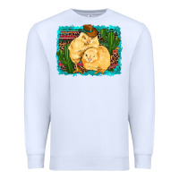 White western cowboy chicks cactus coop animals  leopard serape turquoise Premium Sweatshirt - Artiststas