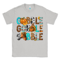 Moon Dust Gobble Gobble Gobble with Turkey Classic Tee - texasbilliewilder
