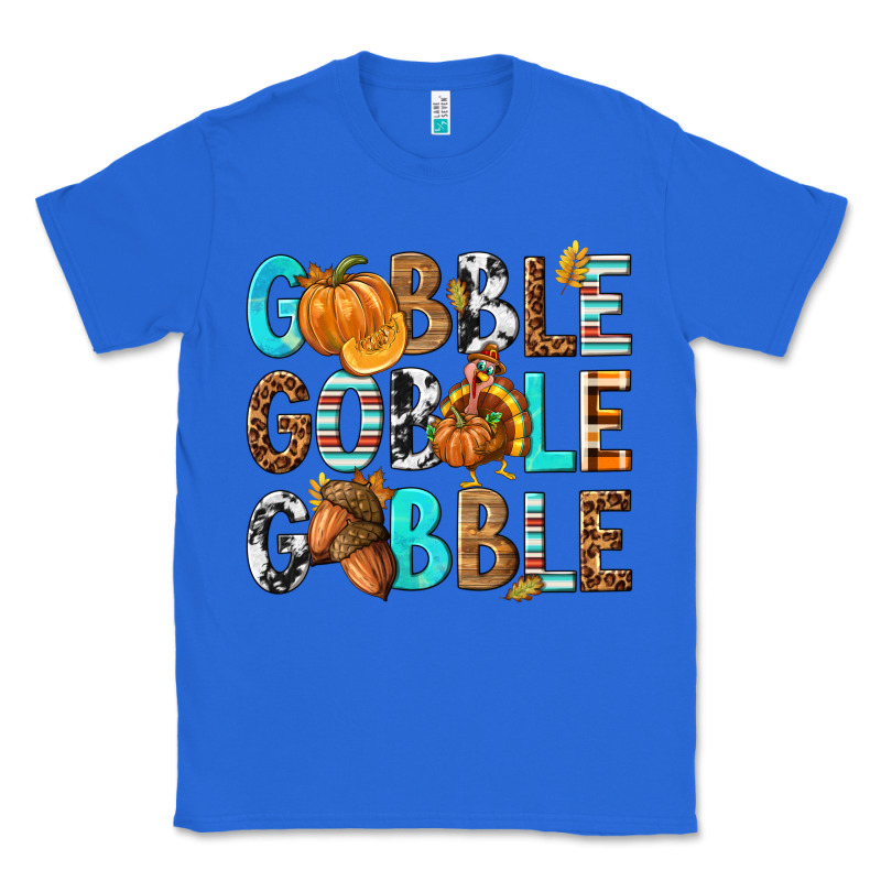 Gobble Gobble Gobble With Turkey Classic Tee by texasbilliewilder | Teevron