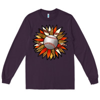 Plum Baseball Sunflower Long Sleeve Tee - Jasminsmagicworld