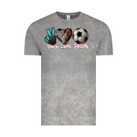 Cloud Rock Peace love Soccer Vintage Tee - HowdyJamesFarm