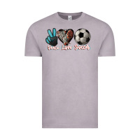 Vintage Zinc Peace love Soccer Vintage Tee - HowdyJamesFarm
