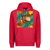 Cardinal fall boot seamless pattern Premium Hoodie - BundleAndBundleShop