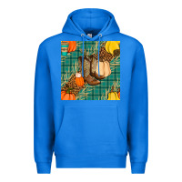 True Royal fall boot seamless pattern Premium Hoodie - BundleAndBundleShop