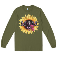 Army Green Mom life sunflower mother's day Long Sleeve Tee - HowdyJamesFarm