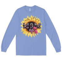 Colony Blue Mom life sunflower mother's day Long Sleeve Tee - HowdyJamesFarm