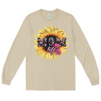 Mushroom Mom life sunflower mother's day Long Sleeve Tee - HowdyJamesFarm