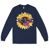 Navy Mom life sunflower mother's day Long Sleeve Tee - HowdyJamesFarm