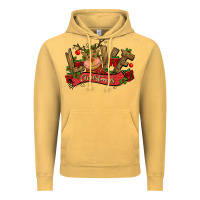Vintage Mustard love christmas reindeer Vintage Hoodie - CowGirlArtShop