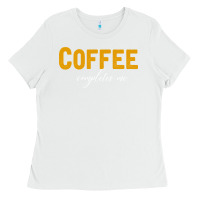 White Coffee Completes Me Ladies Tee - Bettercallsaul