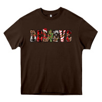 Chocolate Brown believe Heavy Core Tee - JahusDesignShop