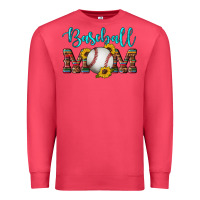 Cardinal western leopard serape wooden sunflowers  turquoise glitter mom baseba Premium Sweatshirt - Artiststas
