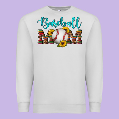 Western Leopard Serape Wooden Sunflowers  Turquoise Glitter Mom Baseba Premium Sweatshirt Designed By Artiststas