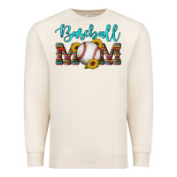 Sandshell western leopard serape wooden sunflowers  turquoise glitter mom baseba Premium Sweatshirt - Artiststas