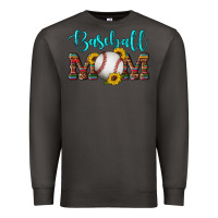 Smoke western leopard serape wooden sunflowers  turquoise glitter mom baseba Premium Sweatshirt - Artiststas
