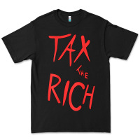 Black tax the rich shirt (on back)political t shirts for women men t shirt Premium Tee - minhPixels