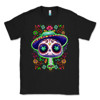 Black Mexican Day of dead sugar skull Classic Tee - NancyCooperArtShop
