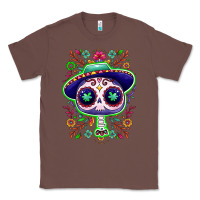 Chestnut Mexican Day of dead sugar skull Classic Tee - NancyCooperArtShop