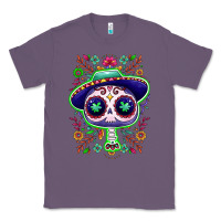 Lavender Mexican Day of dead sugar skull Classic Tee - NancyCooperArtShop
