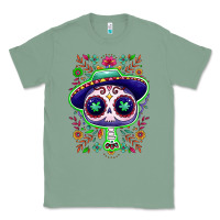Sage Mexican Day of dead sugar skull Classic Tee - NancyCooperArtShop