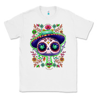 White Mexican Day of dead sugar skull Classic Tee - NancyCooperArtShop