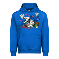 Cobalt halloween cow and ghosts Urban Hoodie - AdoDesignShop