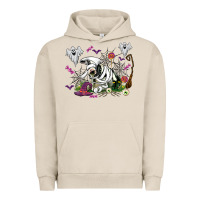 Pigment French Oak halloween cow and ghosts Urban Hoodie - AdoDesignShop