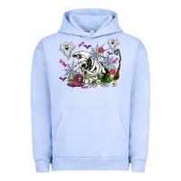 Pigment Grape Ice halloween cow and ghosts Urban Hoodie - AdoDesignShop