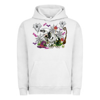 Pigment Lunar Rock halloween cow and ghosts Urban Hoodie - AdoDesignShop