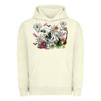 Pigment Pistachio halloween cow and ghosts Urban Hoodie - AdoDesignShop