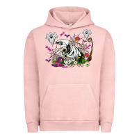 Pigment Salmon halloween cow and ghosts Urban Hoodie - AdoDesignShop