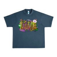Midnight Navy mardi gras love nurse Urban Heavy Tee - CowGirlArtShop
