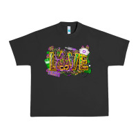 Pigment Black mardi gras love nurse Urban Heavy Tee - CowGirlArtShop