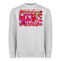 Heather Grey Mommy's Little Valentine Heavyweight Sweatshirt - CowhideDigitalArt